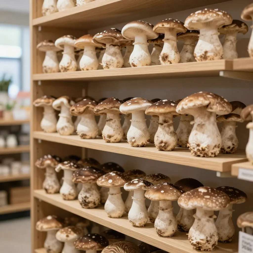 Lion's Mane mushrooms with distinctive cascading spines